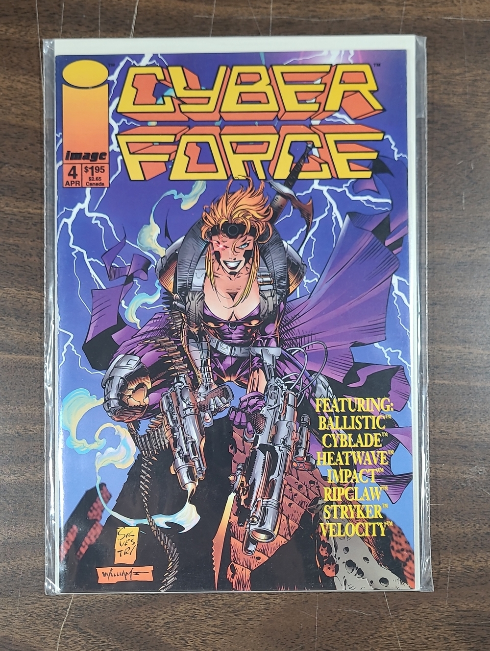 Cyber Force #4 Comic Book - April Bagged